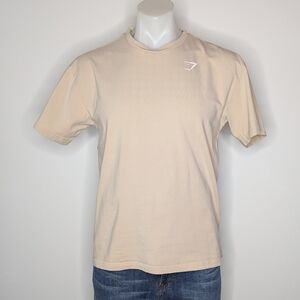 Gymshark Cream Short Sleeve T Shirt XS